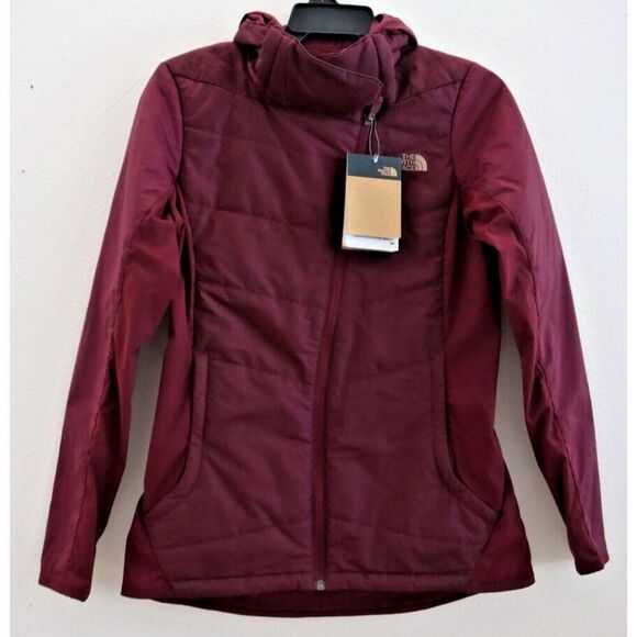 The North Face NF0A3LKA Women's Sz XS Maroon Pseudio Hybrid Full Zip Jacket - Picture 1 of 14